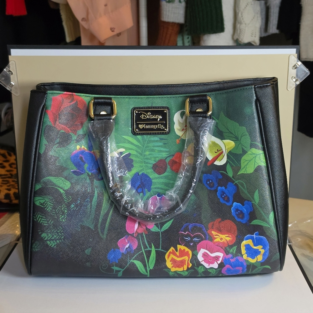Disney Women's Tote Bag - Black with Colorful Floral Design - Picture 16 of 16